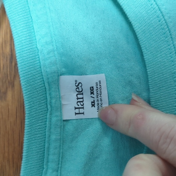 Hanes Michigan State University Teal Pink Spartans Graphic Tee Short Sleeve XL - Picture 3 of 6